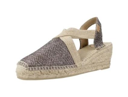 Sapatos de Mulher TONI PONS Tritont Tecido Prateado (38)