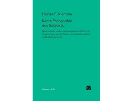 Livro Kants Philosophie des Subjekts German Edition de Heiner Klemme (Alemão)