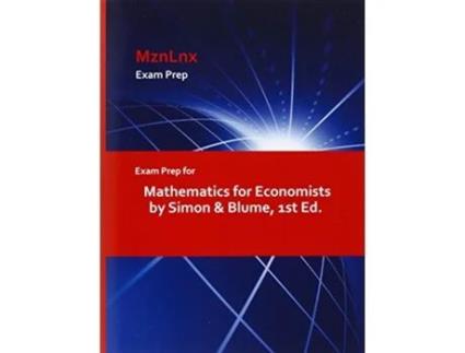 Livro Exam Prep for Mathematics for Economists by Simon Blume, 1st Ed. de Simon & Blume e & Blume (Inglês)