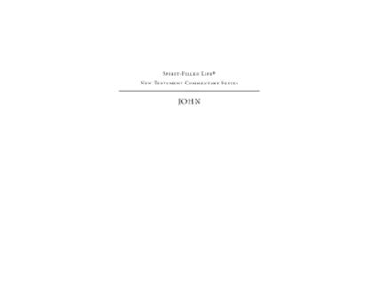 Livro John (Spirit-Filled Life New Testament Commentary) Jon Huntzinger (Inglês)