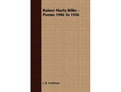Livro Rainer Maria Rilke Poems 1906 To 1926 de J B Leishman (Inglês)