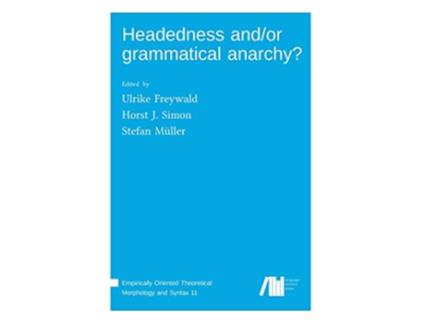 Livro Headedness andor grammatical anarchy de Mï¿½Ller e Stefan (Inglês - Capa Dura)