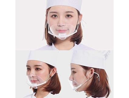 50 peças viseira protetora reutilizável transparente proteção facial anti-saliva capas anti-respingos ZHIKE