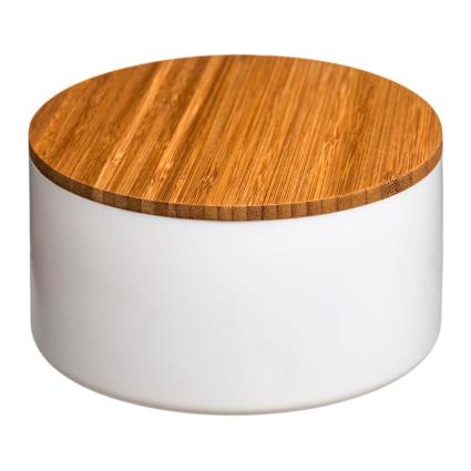 CAIXA DE ARMAZENAGEM COM ESPELHO CASA DE BANHO BAMBU BRANCO COLEÇAO NATUREO