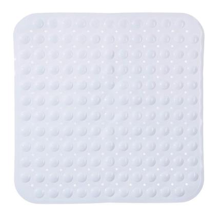 TAPETE DUCHE QUADRADO BRANCO 55X55CM