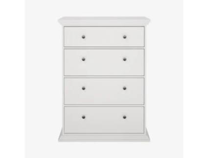 Cómoda Paris VIVA Aglomerado de Madeira Branco (86.3x51.6x115.6cm)