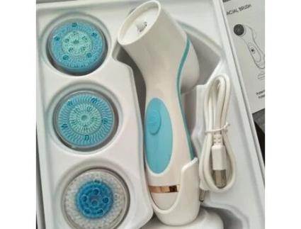 Instrumento de limpeza elétrica de silicone facial massageador de cuidados com a pele LESHP