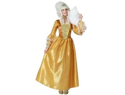 Fato de Cortesão Barroco Dourado para Mulher Adulto XL ATOSA