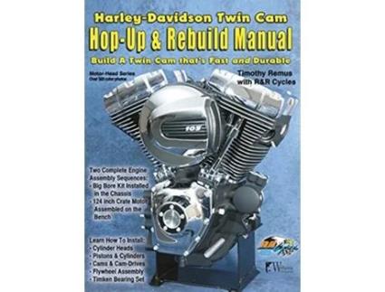 Livro HarleyDavidson Twin Cam HopUp Rebuild Manual MotorHead de Timothy Remus (Inglês - Capa Dura)