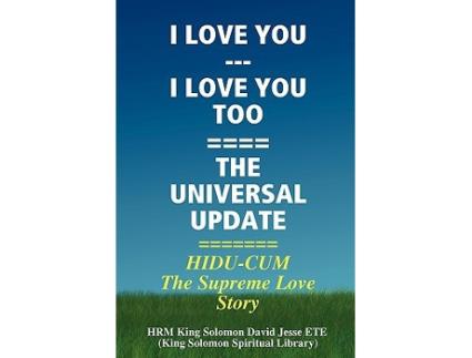 Livro I LOVE YOU I LOVE YOU TOO de King Solomon David Jesse ETE (Inglês)