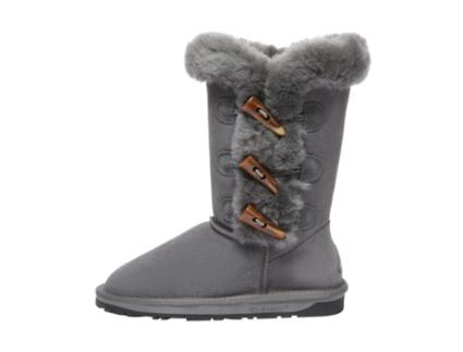 Botas de Mulher EVERAU AUSTRALIA Altas Botões Chifre Camurça Cinzento (37)