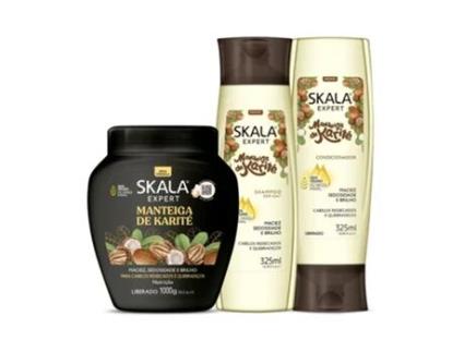 Pack Karité Shampoo 325Ml Máscara 1Kg Condicionador 325Ml SKALA