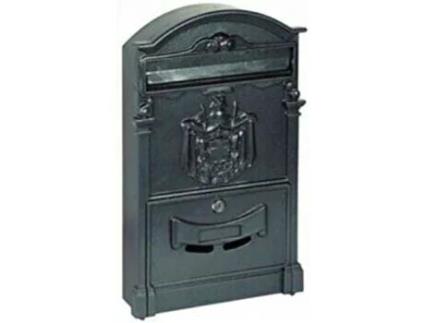 Levantador 1 caixa de correio em ferro fundido, cinza, cm. 41x26x9