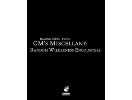 Livro Raging Swan Presss GMs Miscellany Random Wilderness Encounters de Creighton Broadhurst David Posener Ben Kent (Inglês)