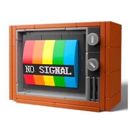 Kit de blocos de construção de televisão retrô com 132 peças MBMT001 MADNESSTOY