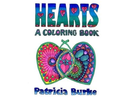 Livro Hearts a Coloring Book de Patricia Burke (Inglês)