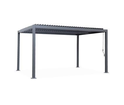 Pérgula bioclimática, alumínio e aço, lâminas ajustáveis 392x292