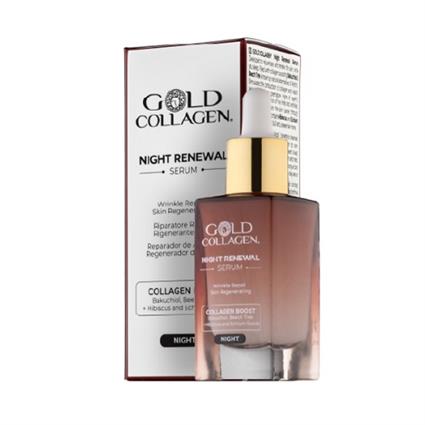 Gold Collagen Serum Facial Night Renewal 30 Ml