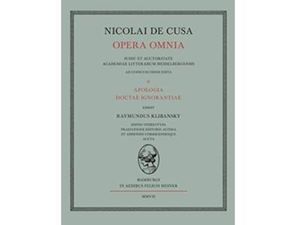 Livro Nicolai de Cusa Opera omnia Latin Edition de Nikolaus Von Kues (Latim)