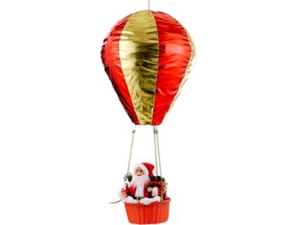Balão Especial de Natal com Papai Noel, Decoração com Luzes Quentes