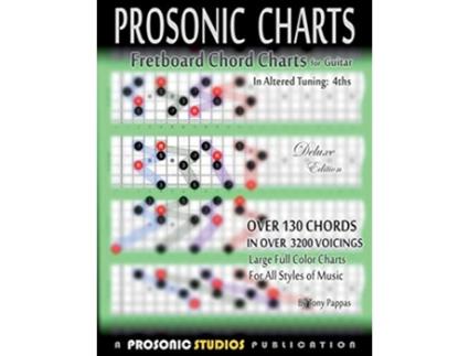 Livro Fretboard Chord Charts for Guitar In Altered Tuning 4ths de Tony Pappas (Inglês)