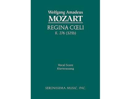 Livro Regina Coeli K 276 321b Vocal score Latin Edition de Wolfgang Amadeus Mozart (Latim)