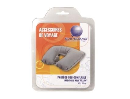 Almofada de Viagem Inflável - Cinza SAVEBAG