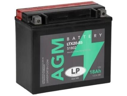 Bateria de Mota LANDPORT 18Ah 12V LP LTX20-BS