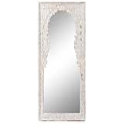 Espelho de parede  Branco Madeira MDF (70 x 4 x 120 cm)