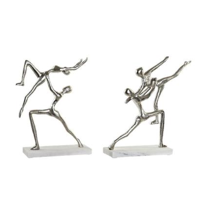 Figura Decorativa  Alumínio Mármore (2 pcs) (43 x 10 x 37 cm)