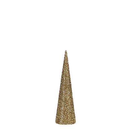 ARVORE NATAL TIPO CONE COR OURO 40X12CM