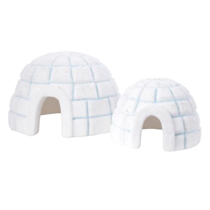 IGREJA DECORATIVA CONJUNTO DE 2 UNIDADES 43X42X27CM, 29,50X29X22CM