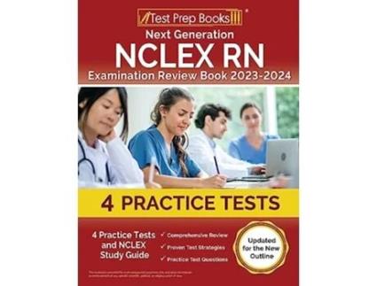 Livro Next Generation NCLEX RN Examination Review Book 2023 2024 de Joshua Rueda (Inglês)