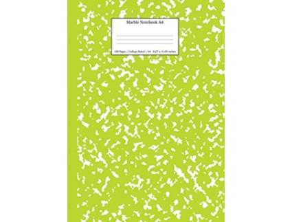 Livro Marble Notebook A4 Green Marble College Ruled Journal School Exercise Books A4 de Young Dreamers Press (Inglês)