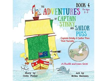 Livro Captain Stinky and Sailor Puss visit Turtalia de Colin Fisher (Inglês)