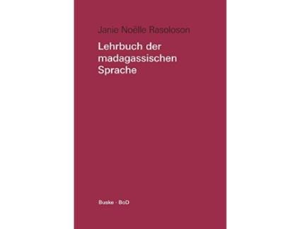 Livro Lehrbuch der madagassischen Sprache German Edition de Janie Noëlle Rasoloson (Alemão)