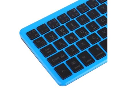 Teclado Bluetooth Sem Fio Retroiluminado Rgb Touchpad e Número Bateria de Lítio Recarregável com Saída Usb Sob Windows Android Ios OVEGNA Bt12