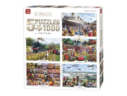 Puzzle KING Classic Collection 5In1 1000 Peças História