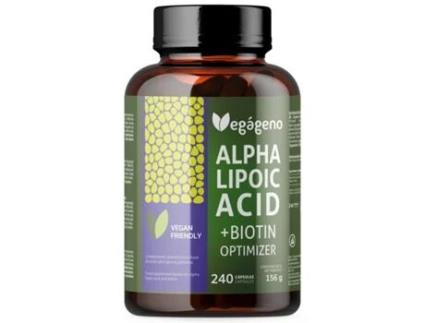Vegágeno Ácido Alfa Lipóico com Ácido Fólico 600 mg 240 Cápsulas