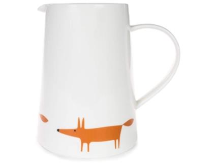Jarro Grande Scion Mr Fox Branco e Laranja