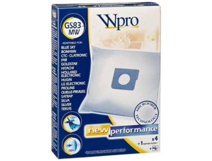 Sacos de aspirador de 4 para aspirador Moulinex, aspirador distante, aspirador Privileg, aspirador proline, aspirador Bluesky,
