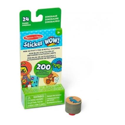 Recarga autoadesiva miniblog atividades de dinossauros VERDE 50298 MELISSA