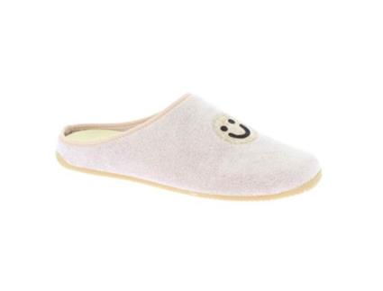 Chinelos de Mulher LIVING KITZBÜHEL Frottee Smiley Algodão Branco (38)