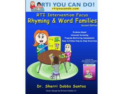 Livro RTI Intervention Focus Rhyming and Word Families de Dr Sherri Dobbs Santos (Inglês)