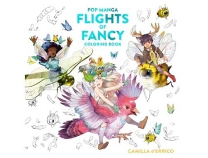 Livro Pop Manga Flights of Fancy Coloring Book de Camilla d'Errico (Inglês)