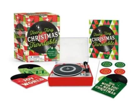 Livro Teeny-Tiny Christmas Turntable de Matt Shiverdecker (Inglês)