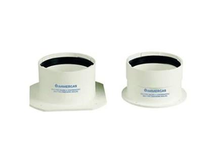 Immergas S.P.A. 3.012087 Kit Immergas Toras Flangeadas Evacuação de Fumaça 80/80 Branco