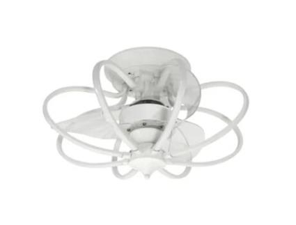 Ventilador DC KAI LED branco 3 temperaturas controle remoto INTERLUSA
