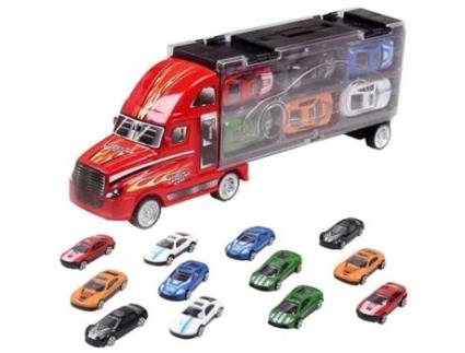 Crianças meninos brinquedo carro modelo inércia portátil transporte caminhão engenharia veículo modelo liga m m2280 VOLIBEAR