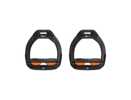 aliminium grip inclinado preto/preto/laranja FLEX ON